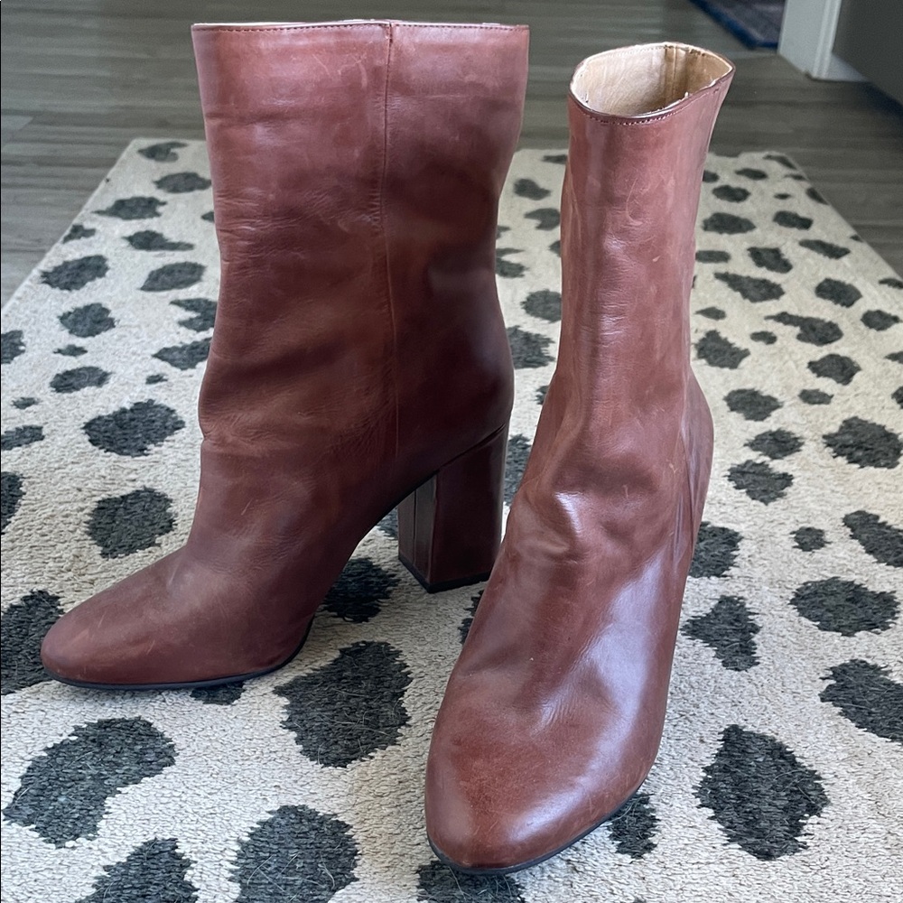 Lucky Brand Brown Heeled Boots